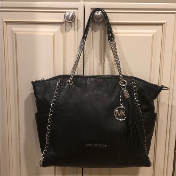 Michael Kors Handbags - Michael Kors black and silver bag